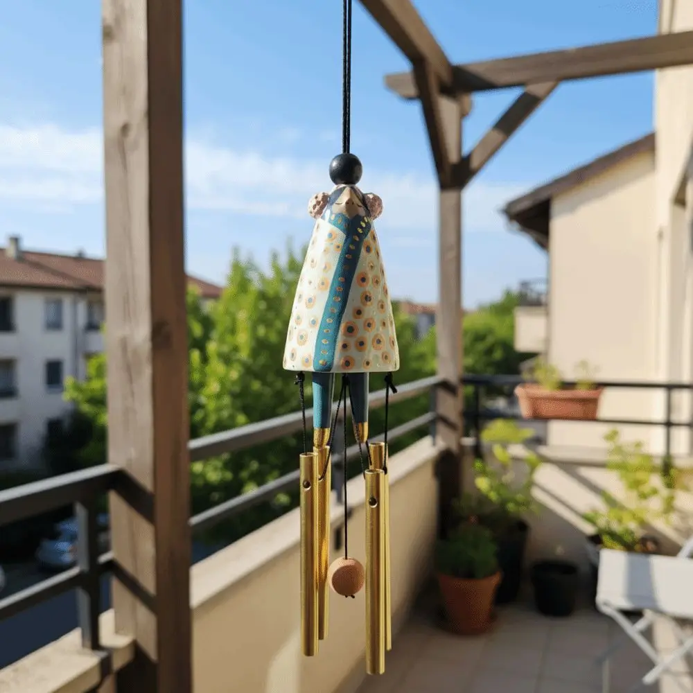 Hot Cute Ceramic Bells Collection Cartoon Craft Handmade Wind Chimes Simple Yard Pendant Home Decoration