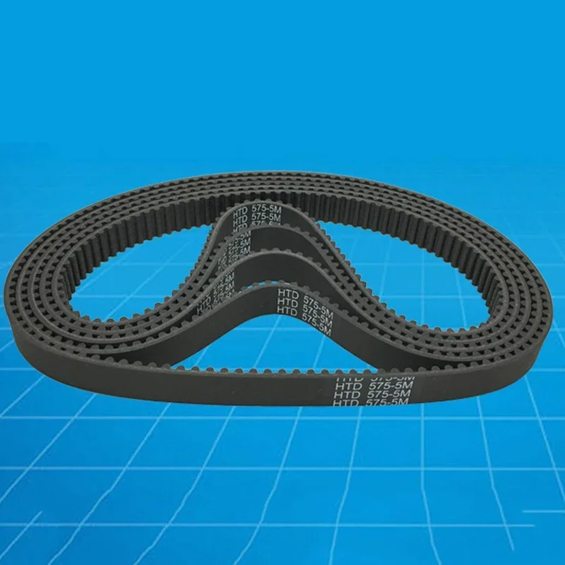 1pcs Timing Belt Attachment Electric Scooter Engine HTD575-5M-15 Replacement Riding Road Bike 115T Cycling Useful