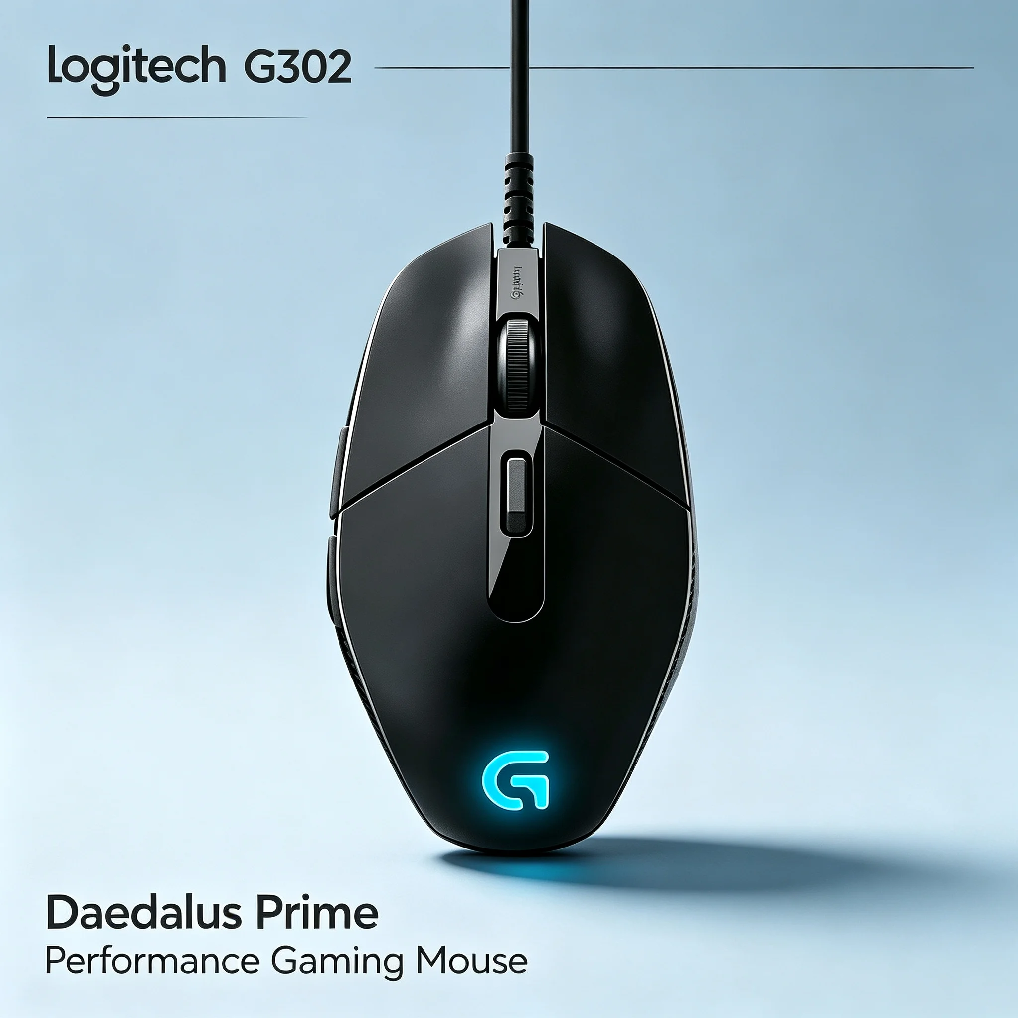Logitech G302 Wired E‑sports Gaming Mouse Gliding Smooth Mouse Feet RGB Illuminated for League of Legends PUBG Fortnite Desktop