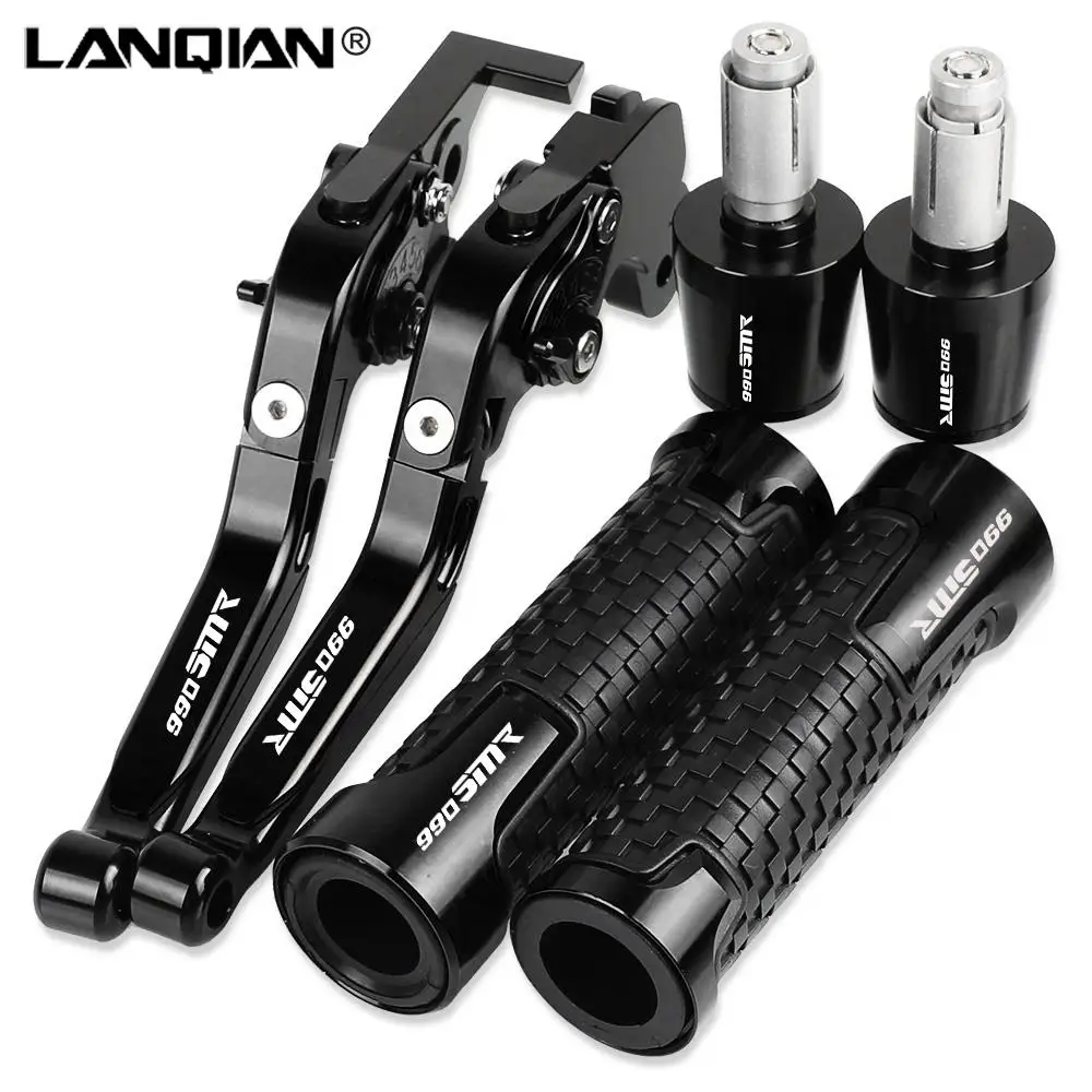 

For 990SMR 2009 2010 2011 2012 2013 Motorcycle Brake Clutch Levers Non-slip Handlebar knobs Handle Hand Grips Bar Ends Caps