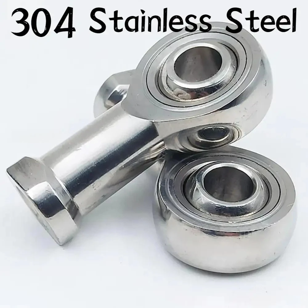 1Pcs Left / Right Hand Female Thread Stainless Steel Rod End Ball Joint Bearing SI 6 8 10 12 14 16 18 20 22 25 30 35 TK Metric