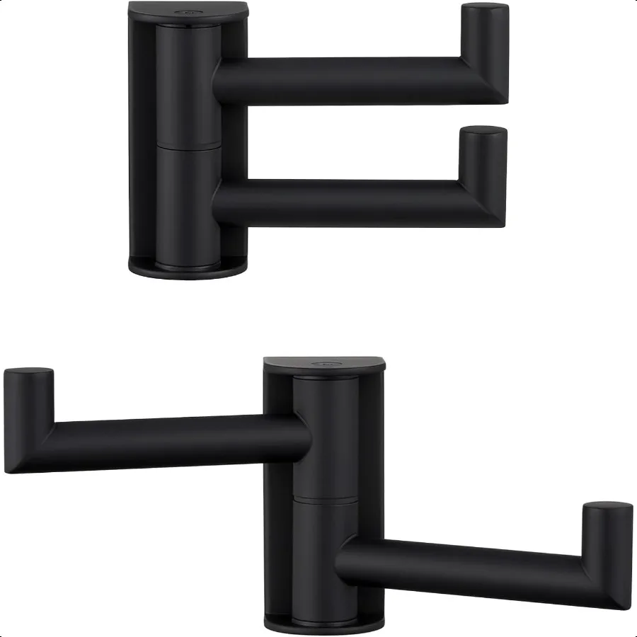 swivel-towel-hook-matte-black-2-pack-304-stainl-steel-double-robe-hook-for-bathroom