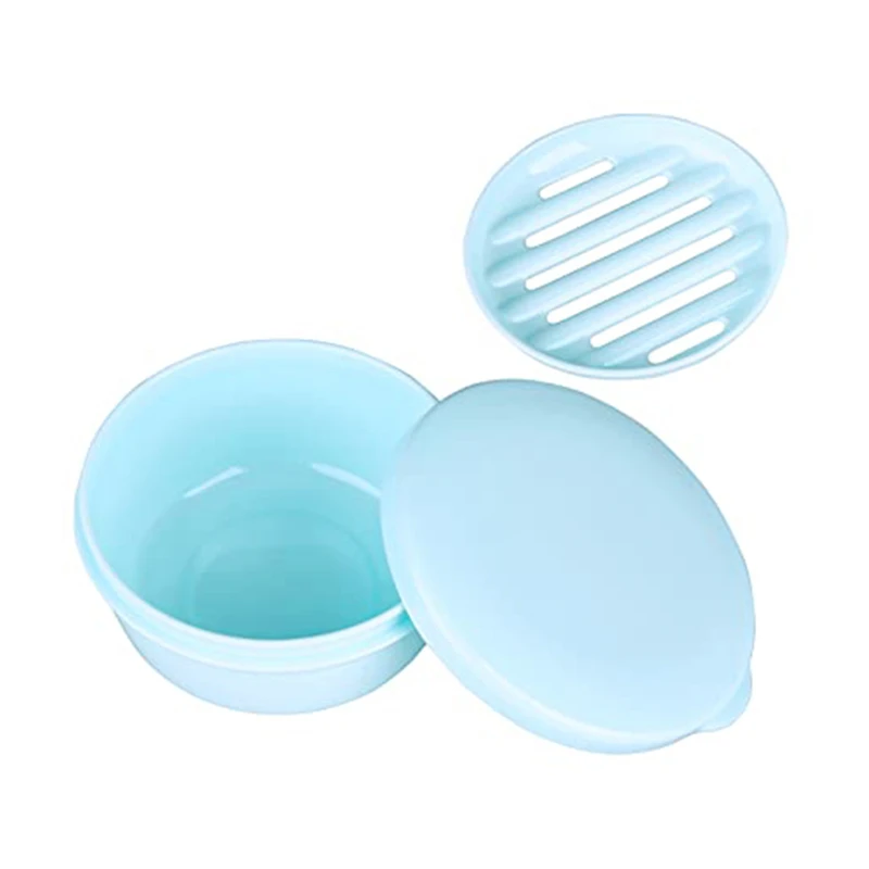 Plastic Bathroom Shower Soap Box With Lids Travel Portable Small Soap Tray Dish Storage Holder Plate Home Soap Container