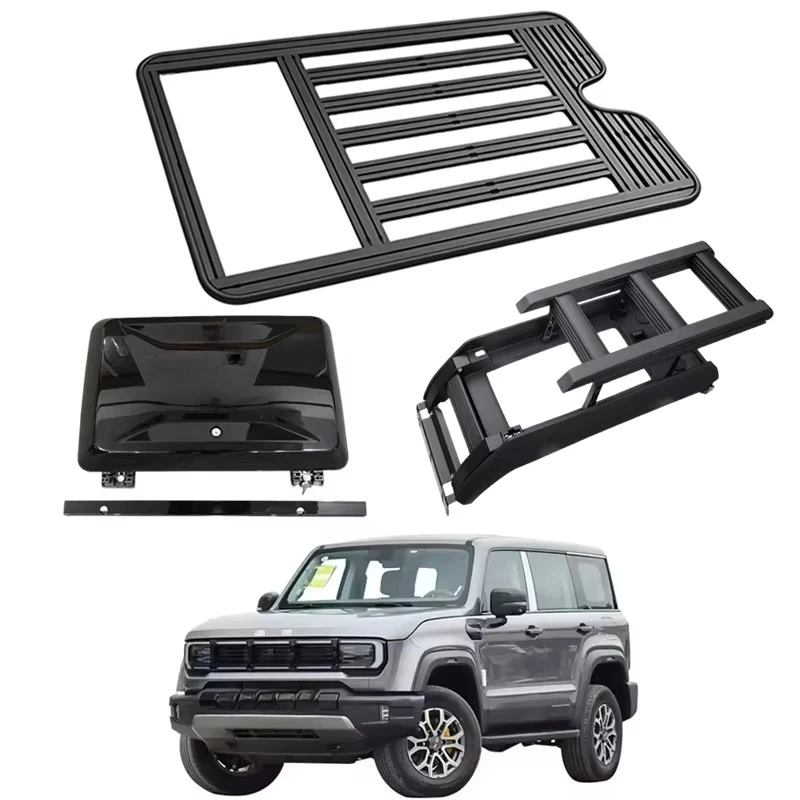 Guality Aluminum Car Cargo Lage Roof Rack Ladder Side Box For Beijing BJ40 2024-2025