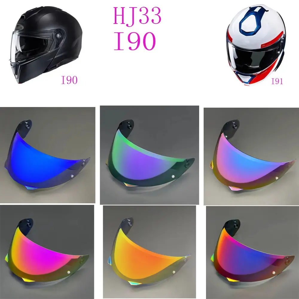 Helmet Visor for HJ33 HJC I90 I91 Shield Motorcycle Accessories Inner Coating Lens Clear Vision High Impact Resistant Material