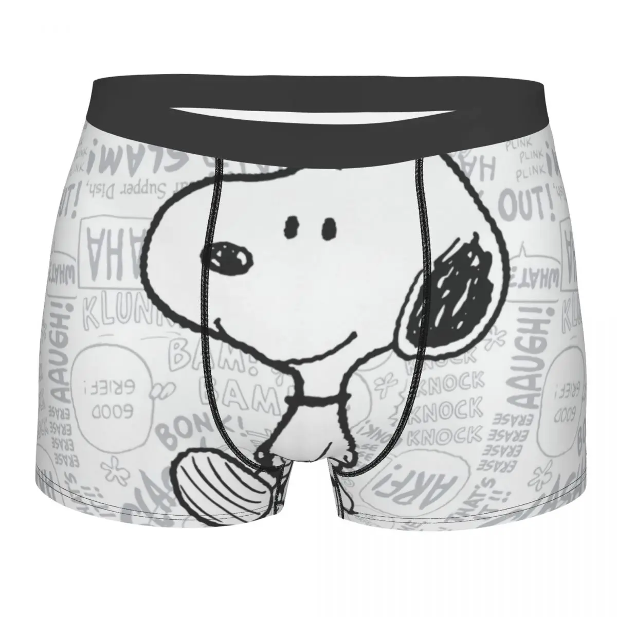 

Male Fashion Anime Manga Snoopy Woodstock Underwear Boxer Briefs Men Stretch Shorts Underpants