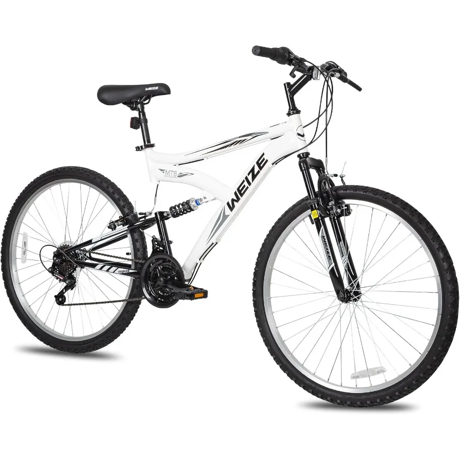 

Mountain Bike 26/27.5 inch Outdoor Cycling Bike for Men Women Adult 18-Speed Transmission with High-Carbon Steel Frame and Dual
