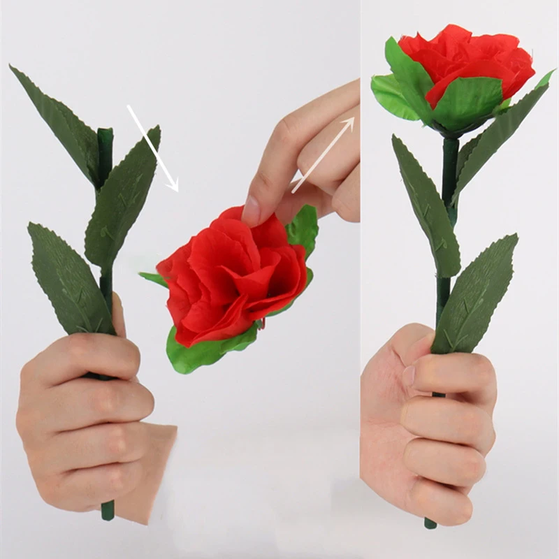 Rose Regeneration Magic Tricks Flower Appearing Vanish Magic Props Magic Close Up Stage Show Magician Accessories