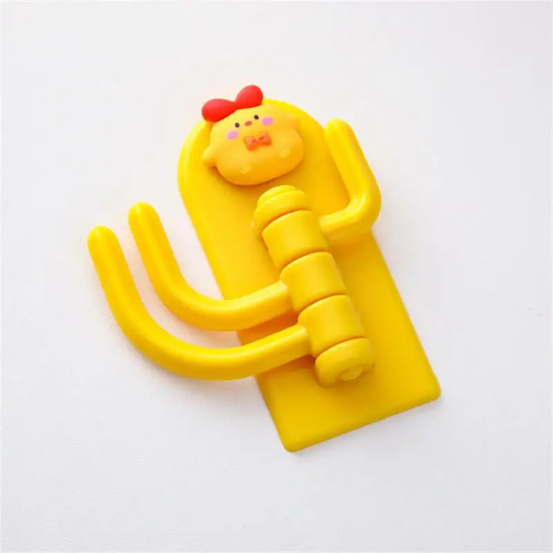 2/3/4PCS Hook No Punch Creative Household Gadgets Sticky Hook Cartoon Three Hook Organizer And Storage Accessories Rack Cute