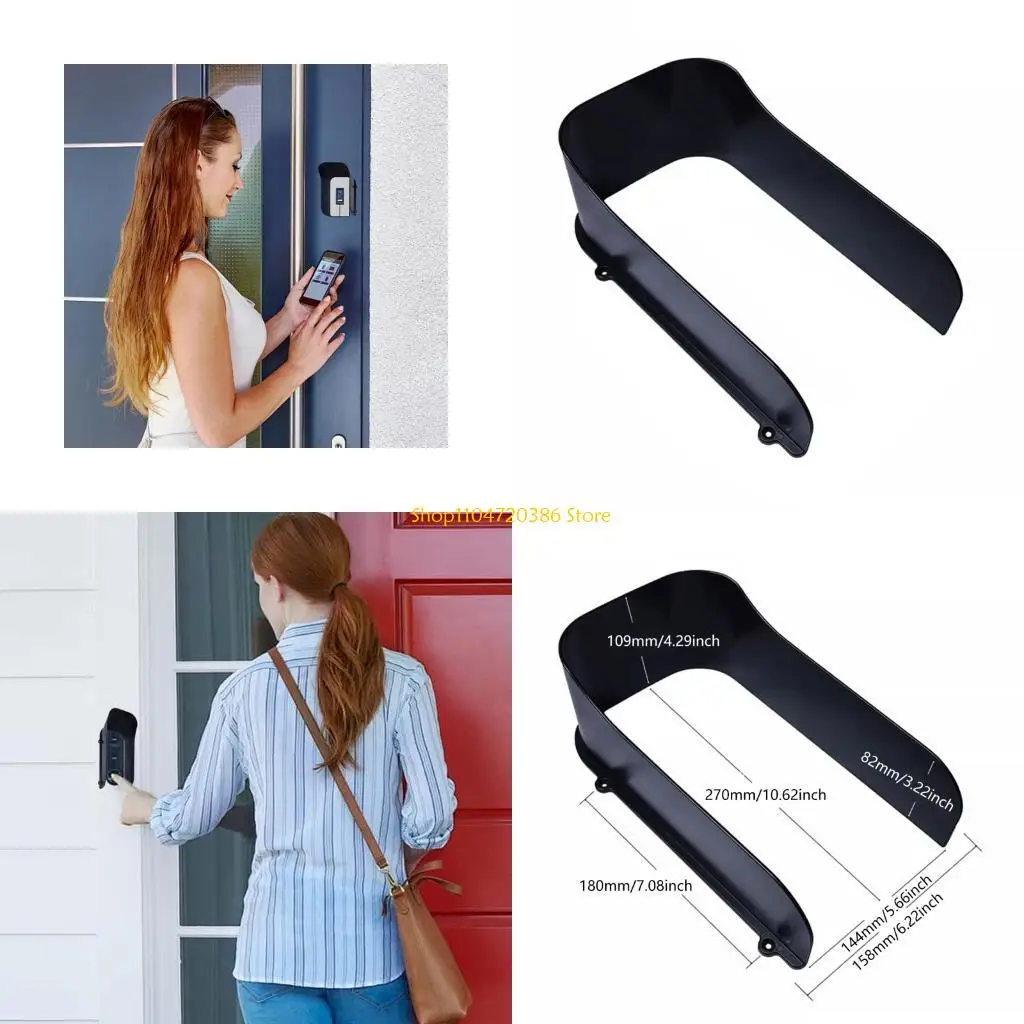 

K0EA ABS открытый водонепроницаемый щит дверной звонок чехол для 8-дюймового устройства распознавания лиц универсальный подходит