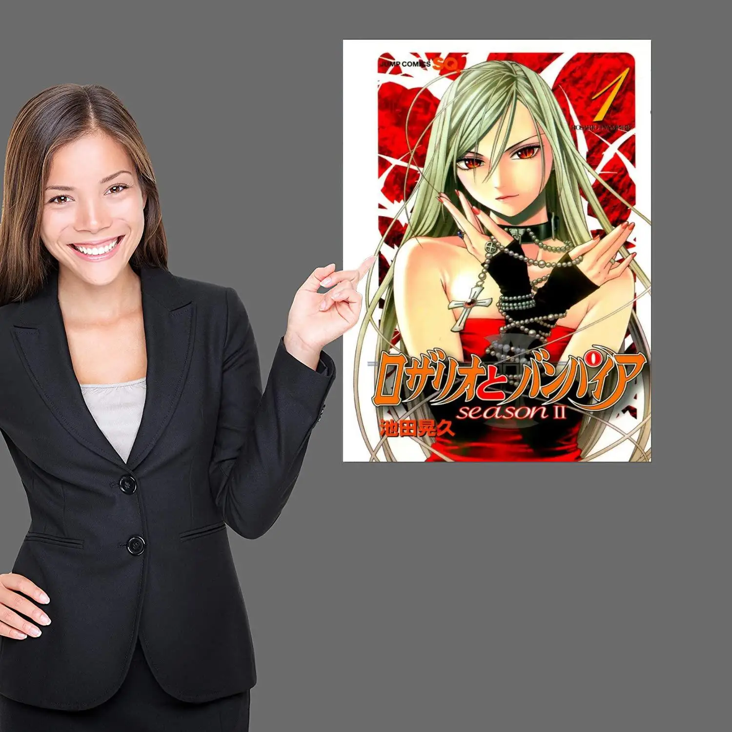 manga rosario vampire Anime Video Game Canvas Art Poster and Wall Art Picture Print Modern Family bedroom Decor Posters