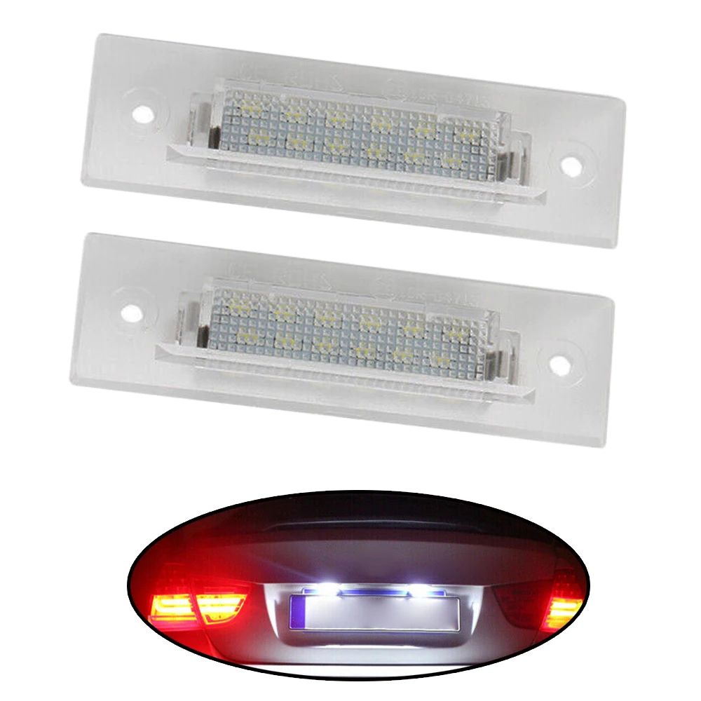 2pcs For 1989 1999 1991 1992 1993 1994 Porsche 911 CARRERA2/4 18LED Turbo SMD Error Free White Led License Plate Lights