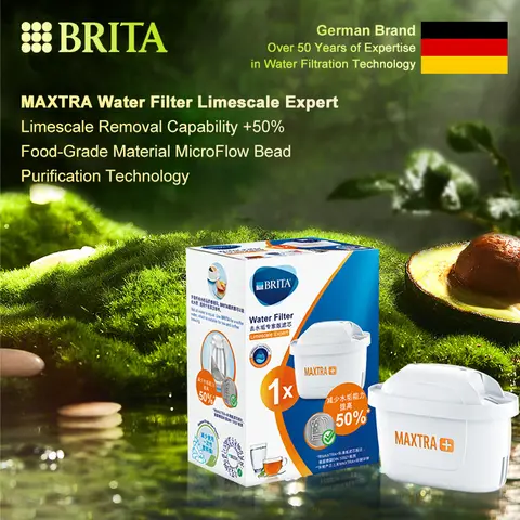 BRITA MAXTRA Water Filter Limescale Expert 6 PCS Filter Cartridges for Brita Maxtra Reducing Limescale Chlorine Impurities