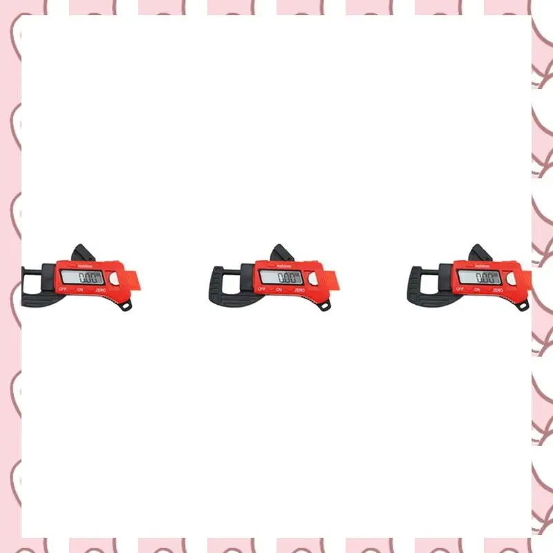 HHTL 3 Pcs 0-12.7Mm Plastic Carbon Fiber Composites Digital Thickness Caliper Micrometer Gauge