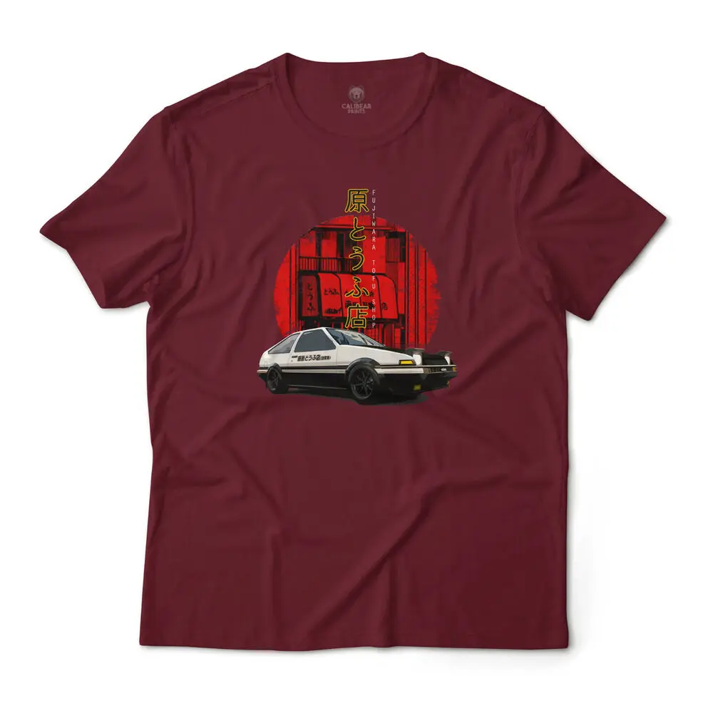 Initial D TruJosé gland 86-T-shirt graphique de voiture, avec magasin de tofu Fujiwara de l'anime