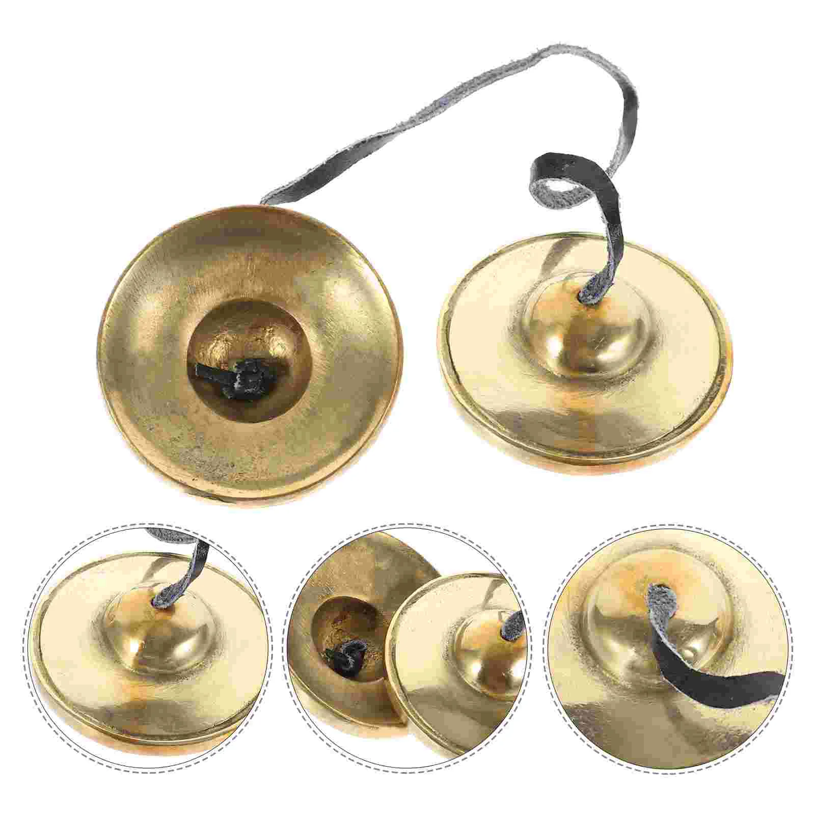 Wind Chime Copper Finger Cymbals Meditation Bell Percussion Instruments for Adults