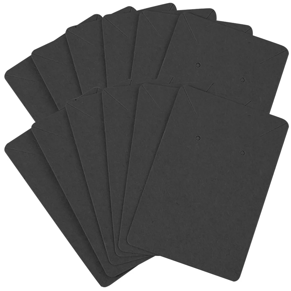 

100Pcs Earring Display Cards Kraft Paper Vintage Jewelry Holder Cards Necklace Organizer Packaging Jewelry Storage