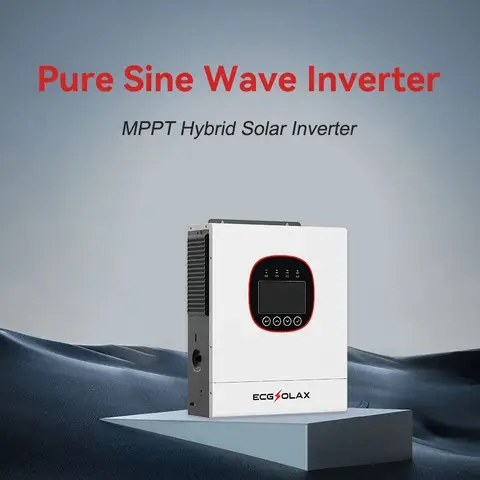 ECGSOLAX 5KW 6,5KW Solcellshybridväxelriktare 24V 48V 220Vac Med MPPT 120A 160A Hybrid Solcellsväxelriktare Inbyggd WIFI 8 best sales 48v solväxelriktare - №4