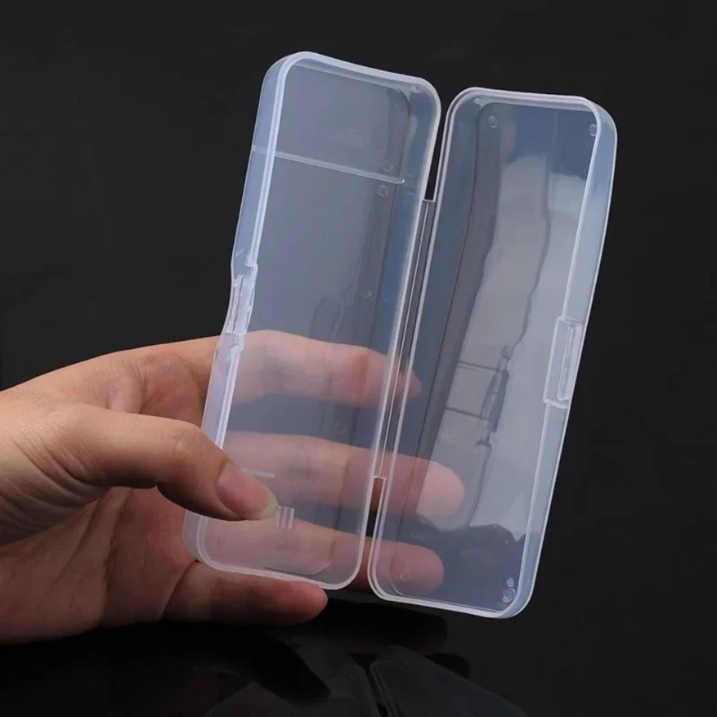 Full Transparent Plastic Case Razor Boxes Men Universal Shaver Storage Box High Quality Handle Box Eco-Friendly PP Shaving Box