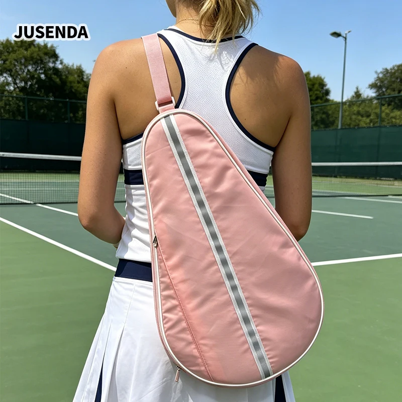 

Paddle Racket Bag Cover With Reflective Strip Waterproof Single Tennis Shoulder Bag Suit For Various Racket Carbon Fiber Racquet