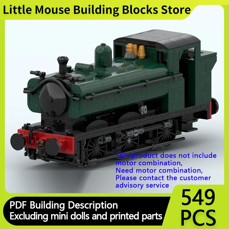 

Конструктор City Car Model MOC: Паровоз 5700 класса 0-6-0T, модульная технология, детский подарок на праздники, набор для сборки