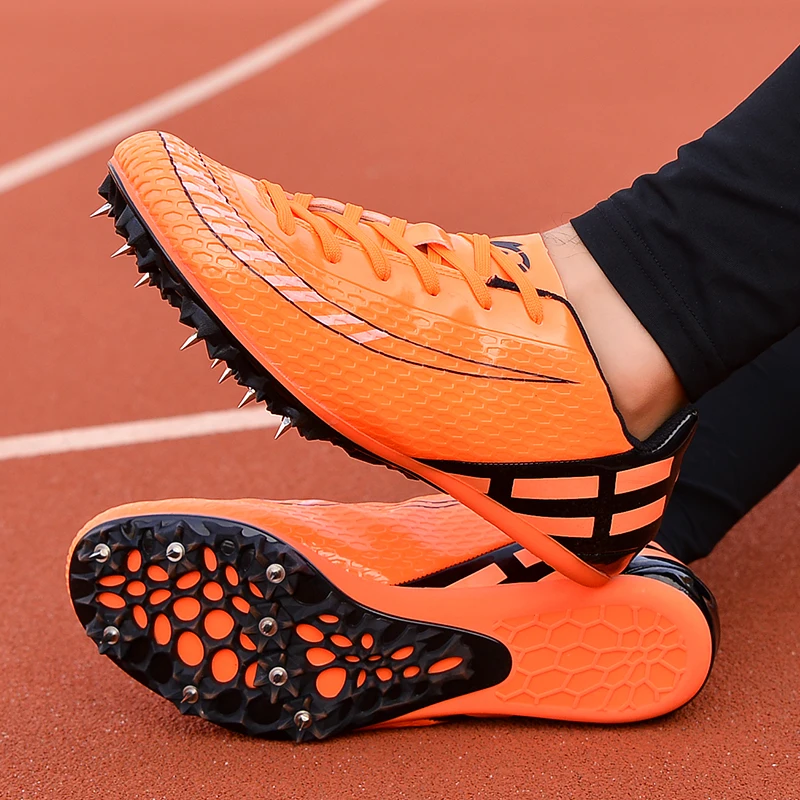 Männer Frauen Leichtathletik Sportschuhe Spikes Schuhe Athlet Laufen Springen Soft Tracking Schuhe Herren Spike Turnschuhe plus Size36-45