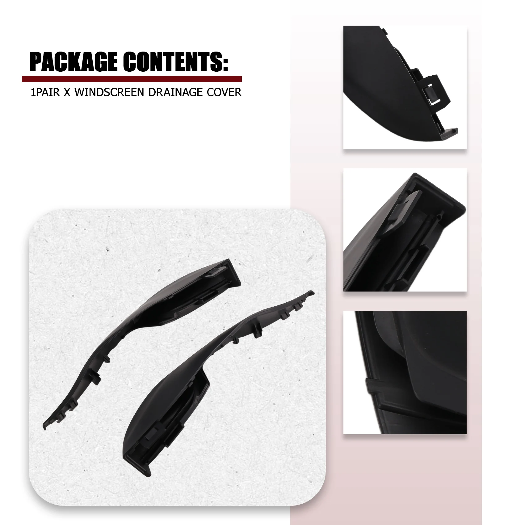 31218596 31218597   Voorkuippaneelafdekking Voorruitafvoerafdekking voor S80 (2007) V70 (2008) S80L