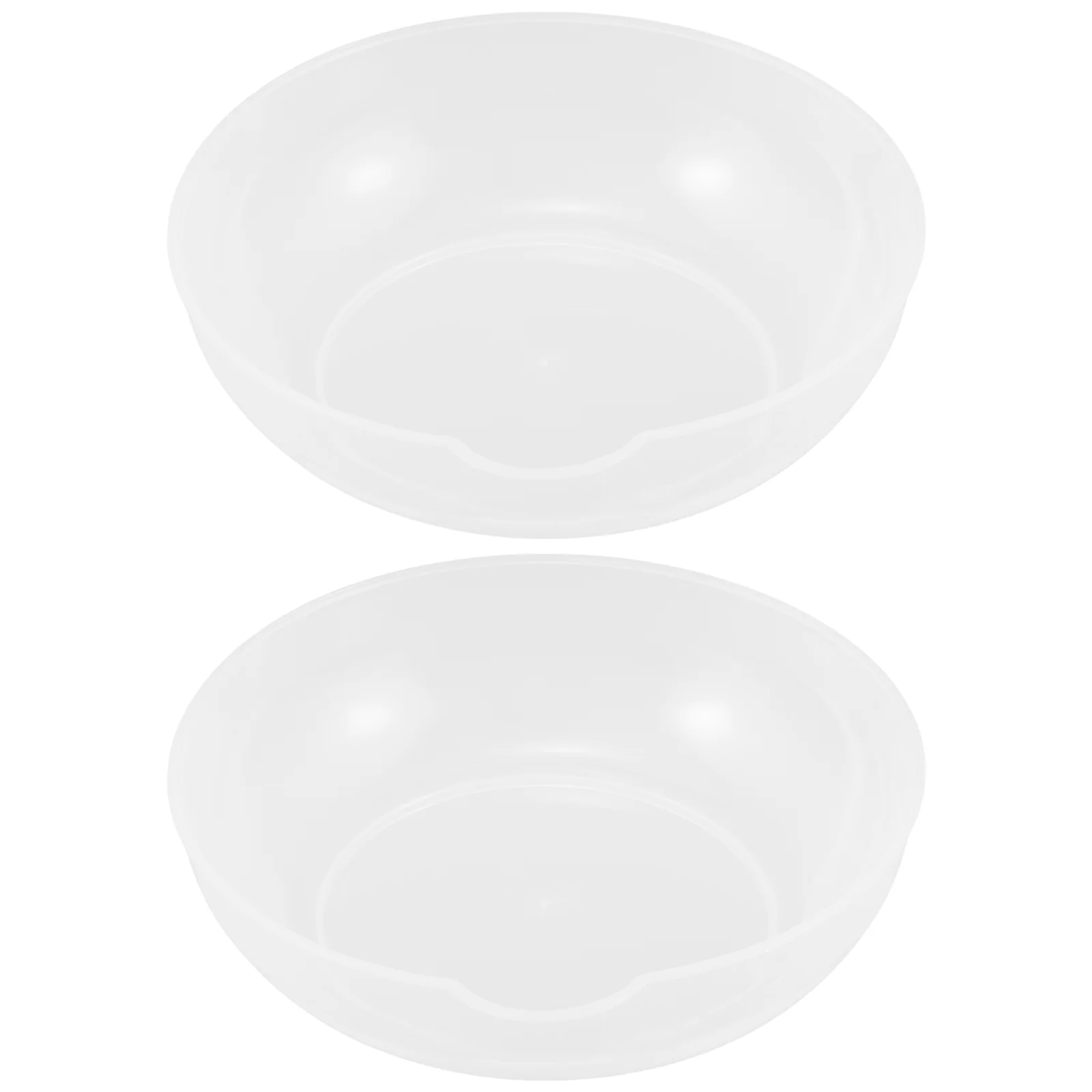 2 Pcs Kitchen Weighing Pan Scale Tray Food Scales Jewelry Plate Plastic Household Weight Supplies