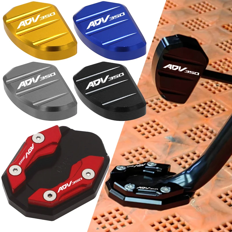 Untuk Honda ADV350 ADV 350 Aksesori Motor Foot Side Stand Auxiliary Pad Kickstand Support Plate Extensio