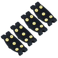 2 Pairs Non-slip Shoe Covers Climbing Shoes Crampons Anti-slip Ice Grippers Spikes for Outdoor Supplies Tpe Non-skid