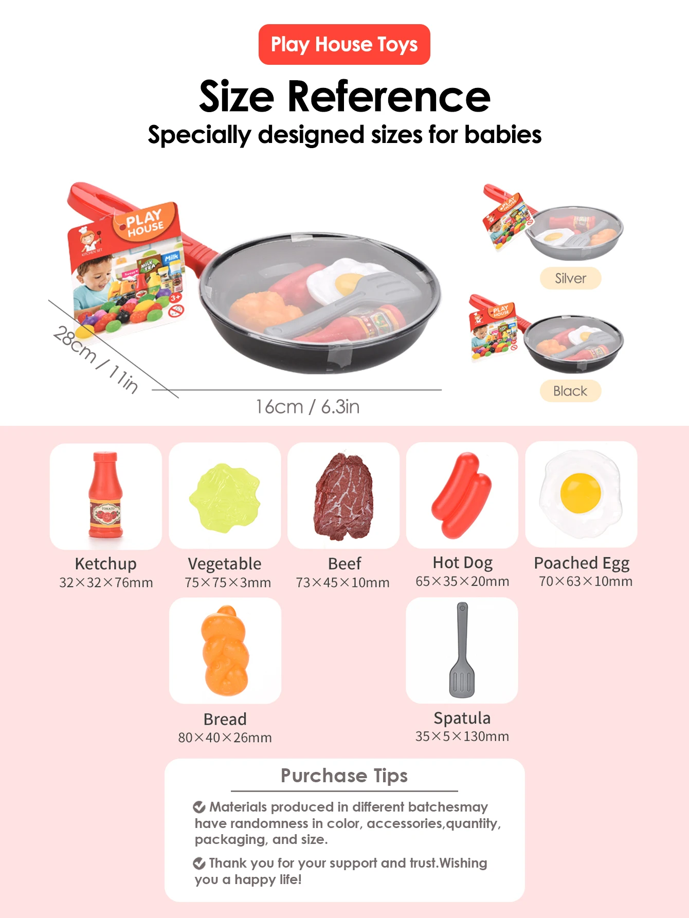 8 stks Kinderen Keuken Voedsel Speelgoed Simulatie Kookgerei Game Set Fantasiespel Pot Steak Groente Brood Hot Dog Omelet Kids Gift