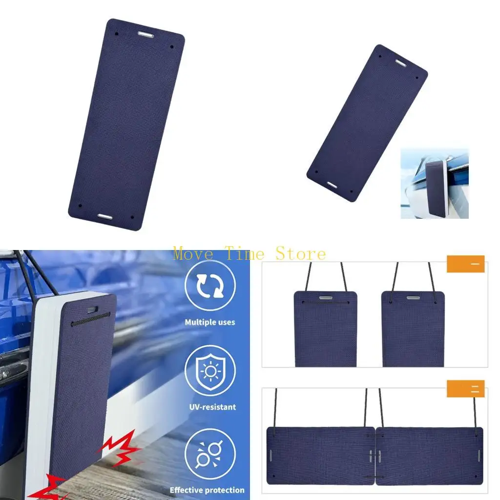 92ME Rectangular Docking Pad Boats Bumper, Textured Panel with Tie Eyelets