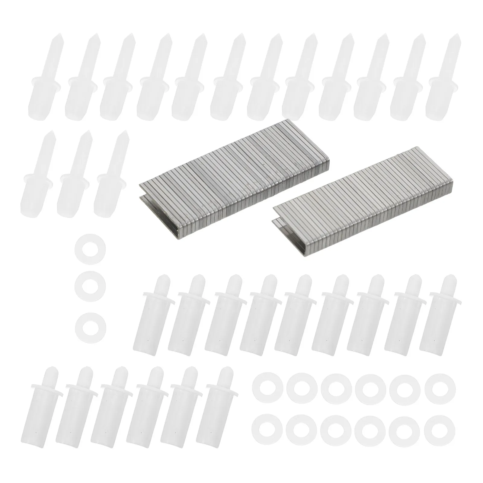 

Комплект для ремонта жалюзи: пластиковые телескопические штифты, скобы, шайбы, универсальные запчасти для ремонта и замены оконных жалюзи и ламелей.