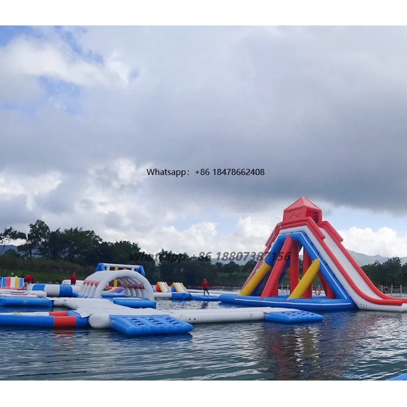 Customized Waterpark Giant Inflatable Water Park Equipment High Quality Floating Inflatable Aqua Park