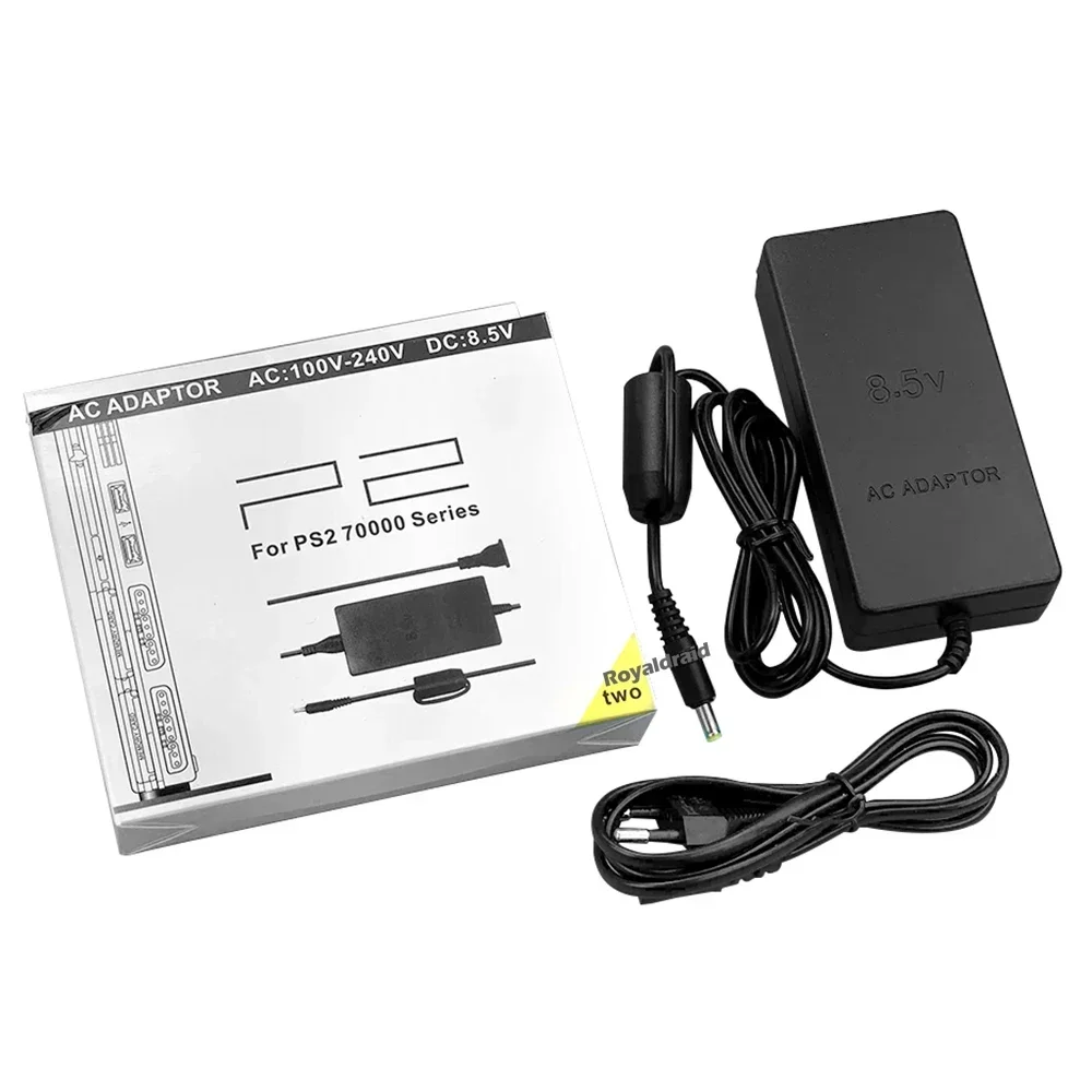 EU US PLUG 100~240V 50/60Hz AC Power Adapter For Playstation 2 DC 8.5V Adaptor For PS2 Slim 70000 Series Dropshipping