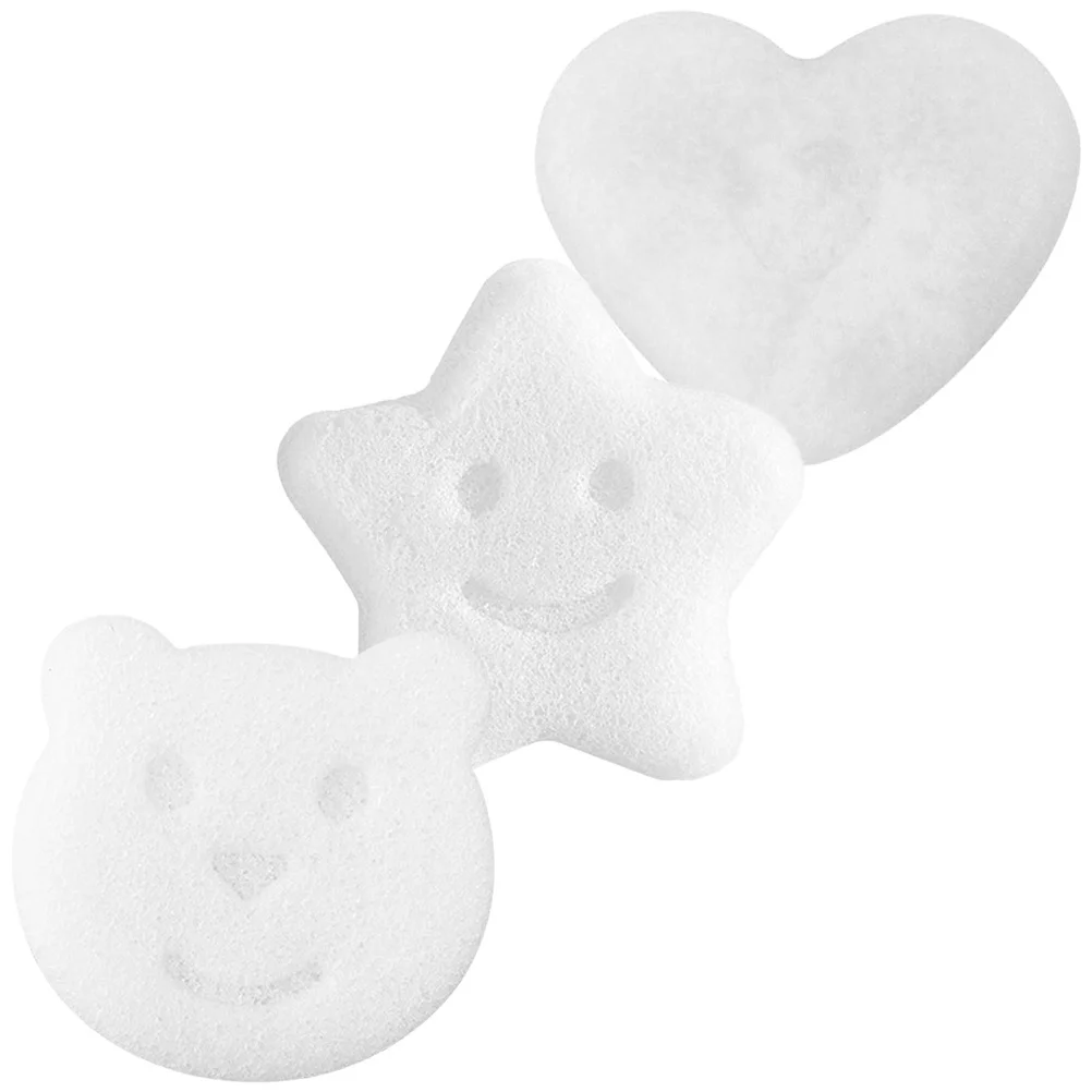 3 قطعة تنظيف الجلد دش الإسفنج لينة التقشير حمام منظف الجسم المحمولة غسل الوجه لوازم الوجه الإسفنج #2