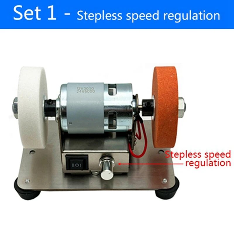 BAAR-Small Double Polishing Electric Grinding Wheel Grindig Stone Grinder Machine Table Grinder Motor US PLUG