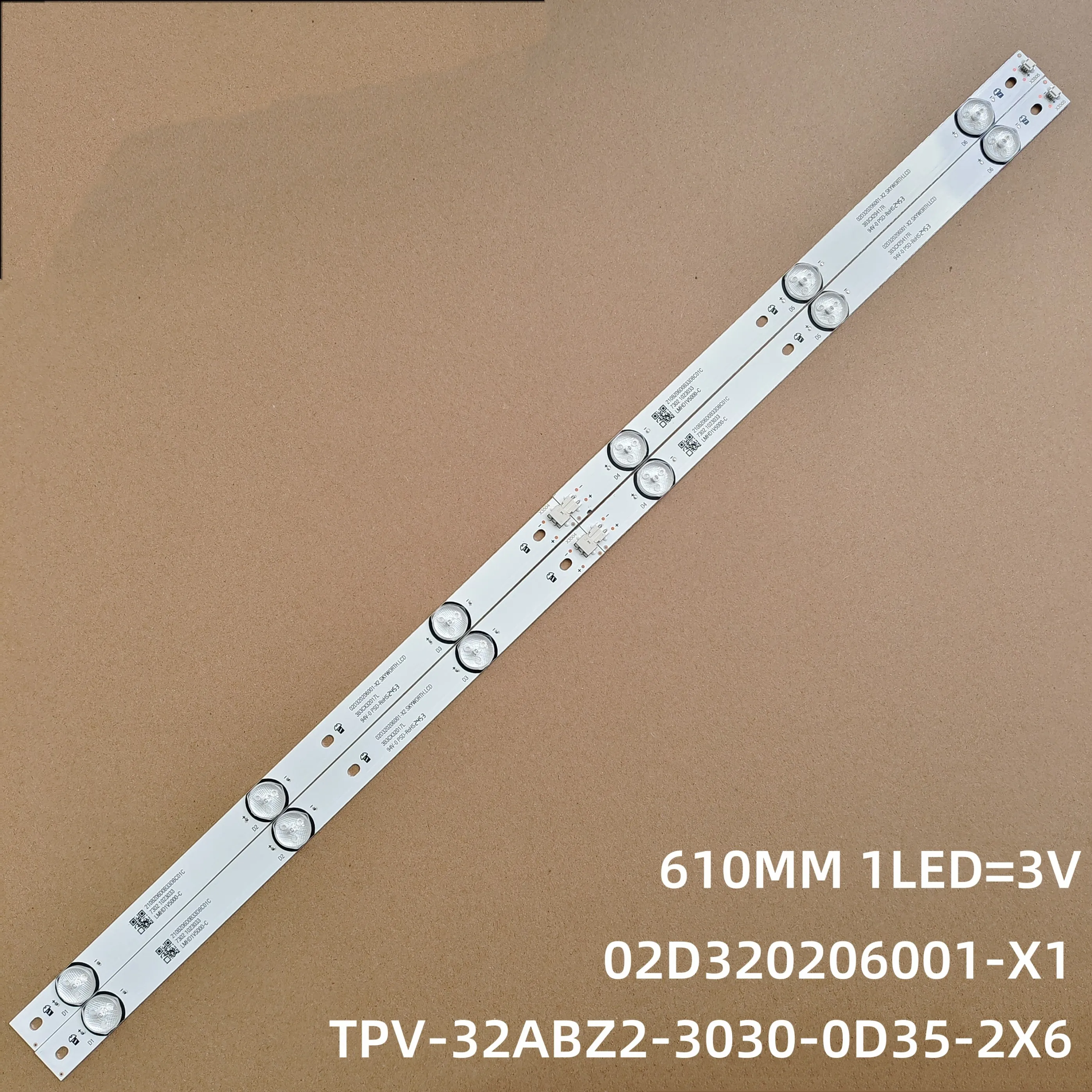 LED Backlight Strip for 32pfg5813 32s5295 32s5195 Aoc 32s5295/78 E469119 6LED TPV-32ABZ2-3030-0D35-2X6