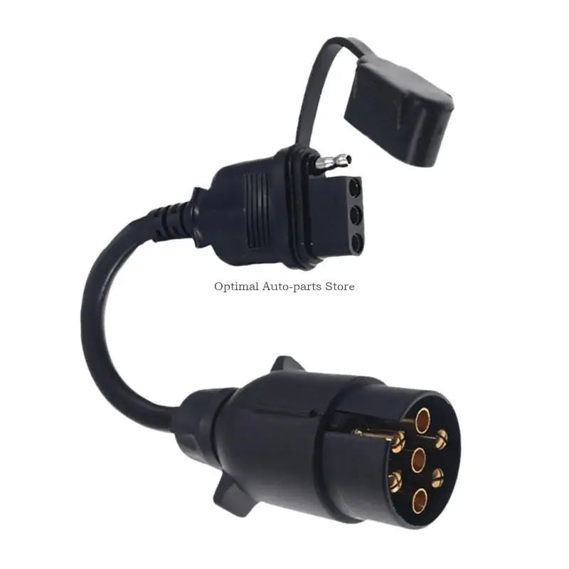 

ABS Material Trailer Wiring Converter From European 7 Pin To US 4 Pin Socket