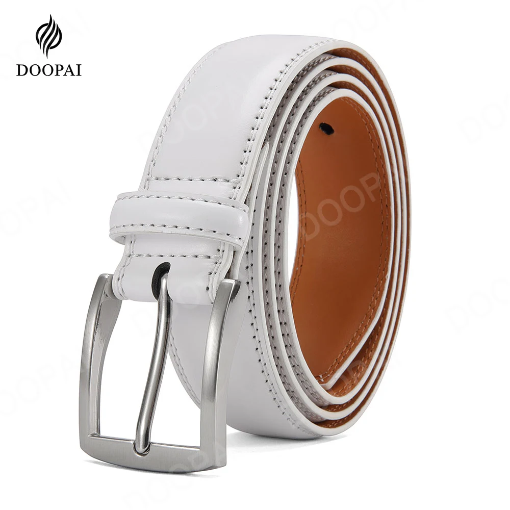 125cm Plus Size Men Belts High Quality Genuine Leather LONG Large Pin Buckle Metal Automatic Buckle Fashion Designer 2023New