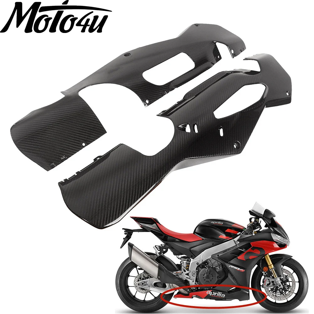 

Real Carbon Fiber Belly Pan Lower Spoiler Fairing For Aprilia RSV4 2022 2023