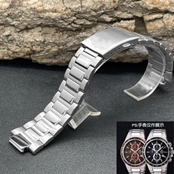 New Watch Strap For Casio 5118 EF-546D Series Solid Stainless Steel With Watchband Chain Bracelet  14mm Men