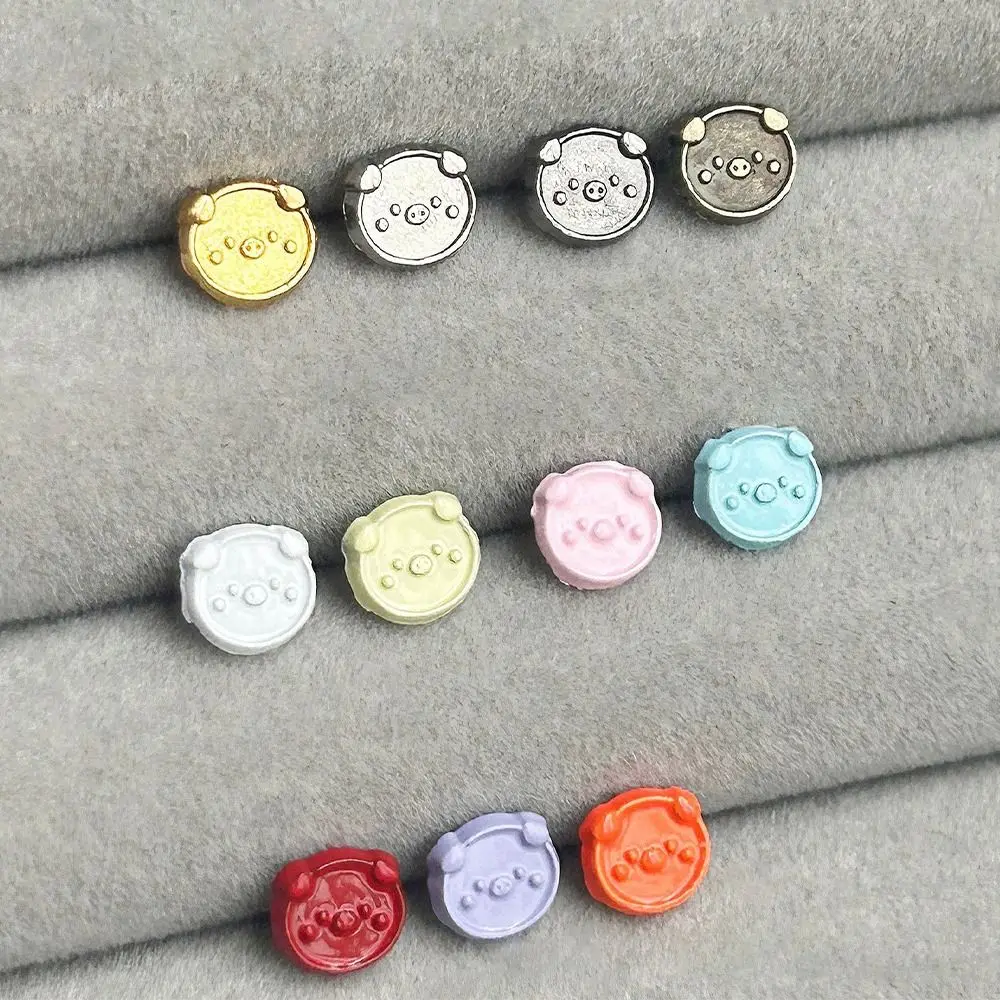 40pcs High Quality 6mm Doll Pig Buttons DIY Handmade Coat Buckles Mini Ultra-small Doll Buckles 1/6 Doll Clothes Accessories