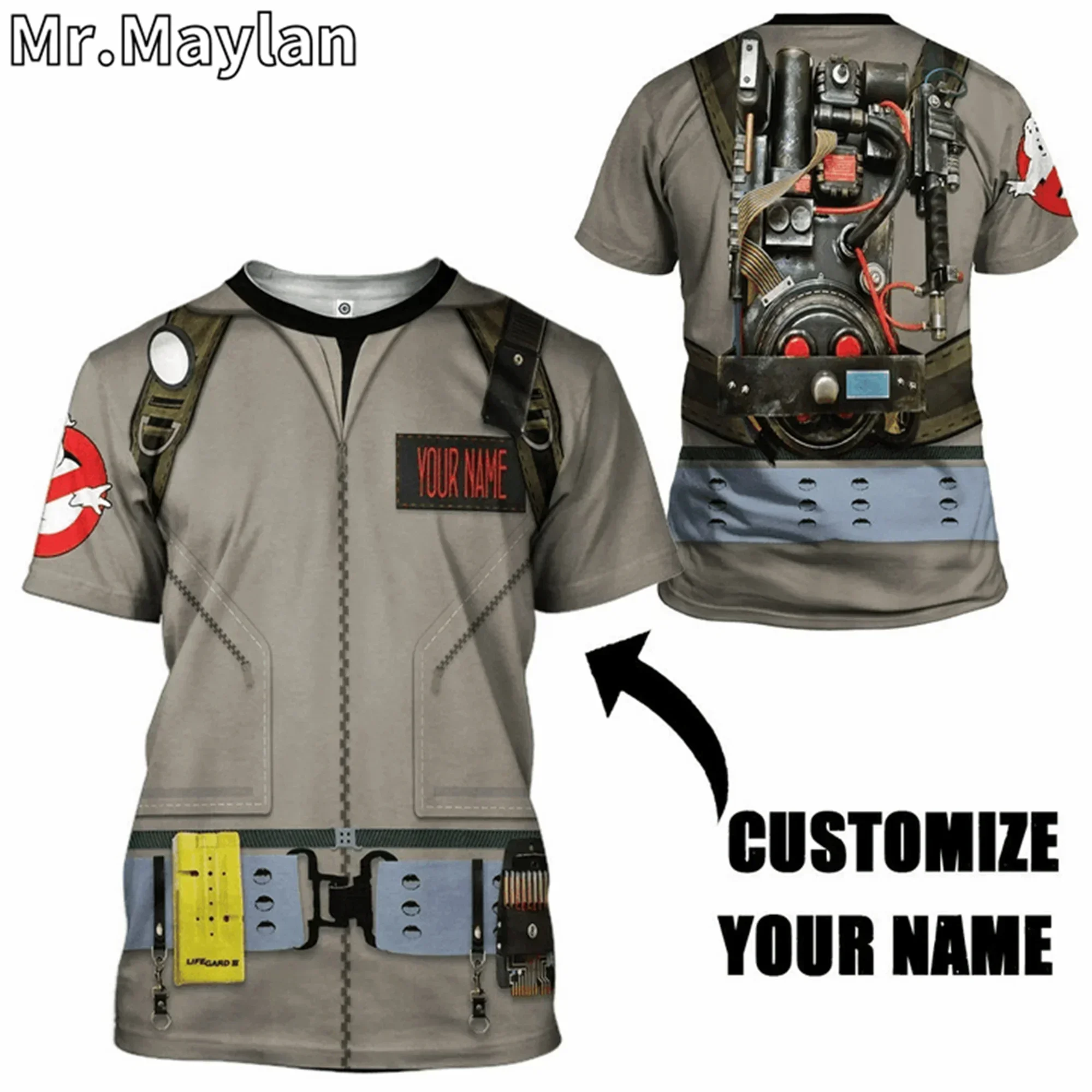 Cosplay GHOSTBUSTERS Costume Tshirt 3D Printed men t shirt Harajuku Fashion Short sleeve shirt summer streetwear Unisex tshirt