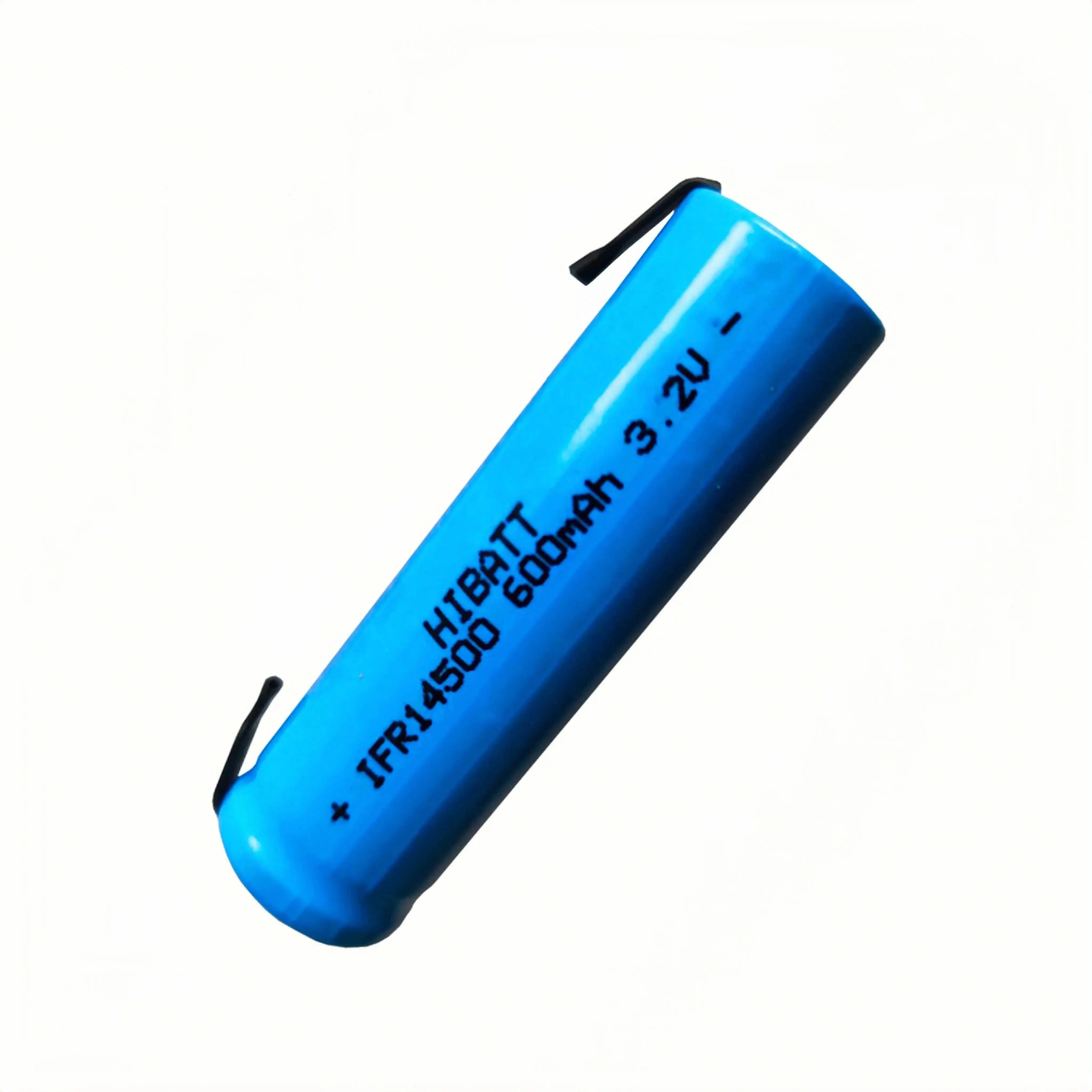 10 Uds 14500 LiFePO4 batería 3,2 V 600mAh con pestañas de soldadura para afeitadora báscula de peso timbre dispositivo de eliminación de ácaros micrófono de juguete