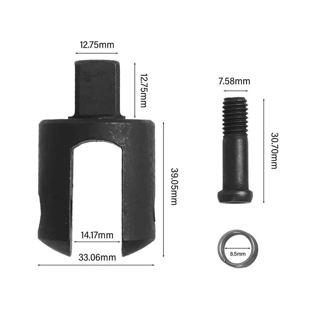 1/2 Inch Drive Bar Head Replacement Knuckle Breaker Bar Head Black Phosphate Finish Chrome Vanadium Steel Corrosion Resistant