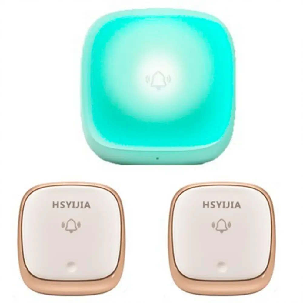 Self-electric Sound Doorbell Fifth Gear Volume Adjustable Safe Waterproof Colorful Sound And Light Multiple Functions Two Styles