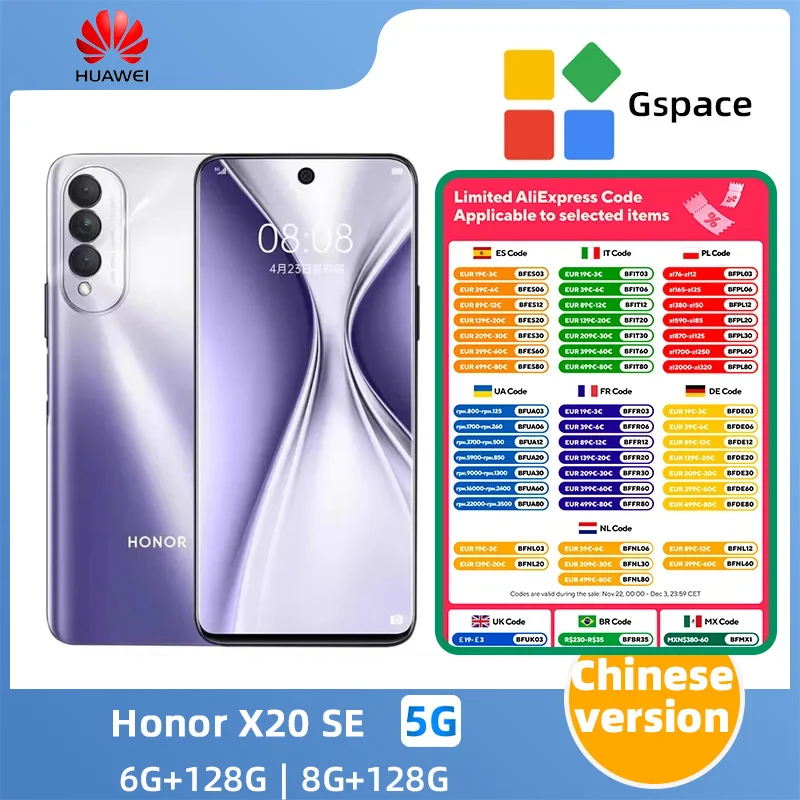 Honor X20 se 5g SmartPhone 6.6inch FHD 60hz Dimensity 700 Android 11 22.5W Fast Charging 64MP+16MP Camera Original used phone 8 sold177,937.42Extra 5% off with coinsTopSmartphone StoreSee previewSimil