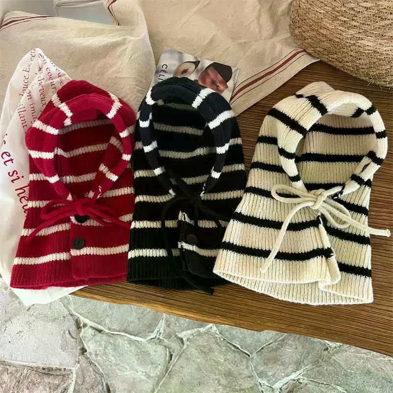 Set Cappello e Sciarpa in Lana Spessa per Bambini, Protezione Orecchie, Berretto Versatile per Ragazzi e Ragazze, Accessorio Moda Autunno Inverno