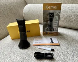 Kemei KM-1838 Groin Area Hair Trimmer Lawn Mower Ceramic Blade Waterproof Wet Dry Clippers Pubic Armpit Body Hair Hygiene Razor